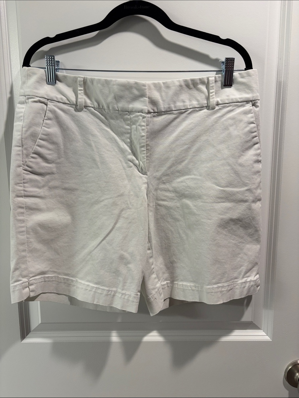 LOFT White Chino Bermuda Shorts